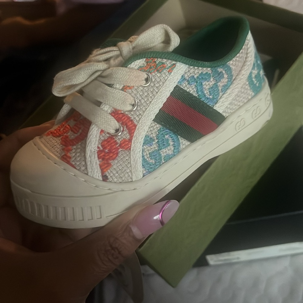Gucci tweed sneakers